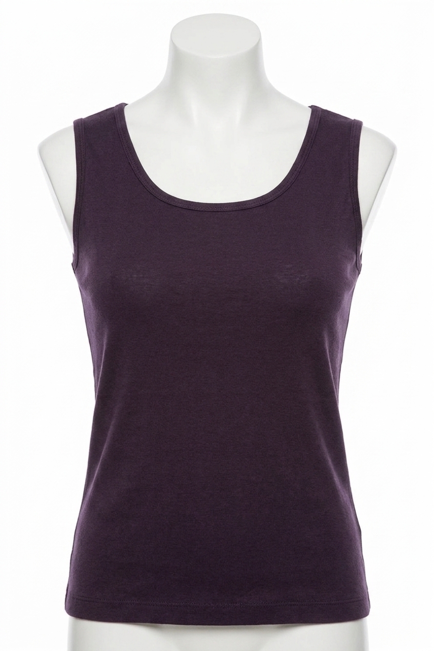 NEW ANGEL bra friendly tank top in plum